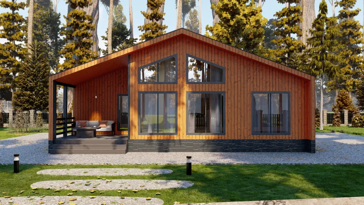 Каркасный дом «ИС-102 Вестерн» 120 м² — фото 2