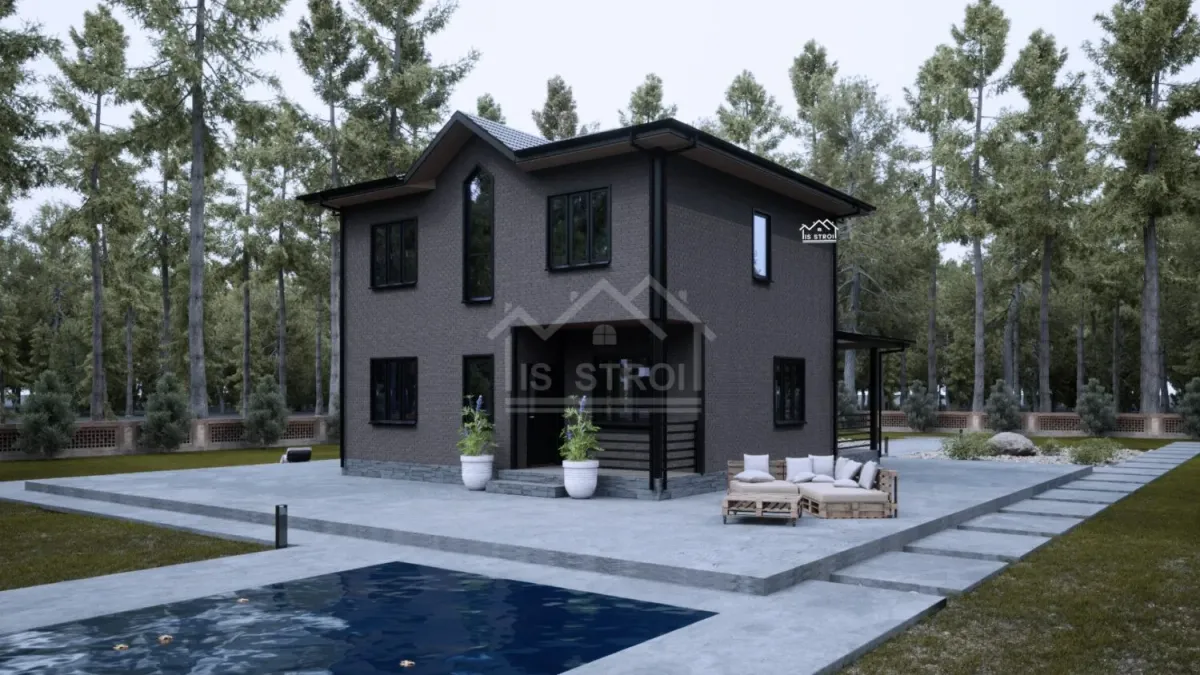 Каркасный дом «ИС-60 Август L» 158 м² — фото 2