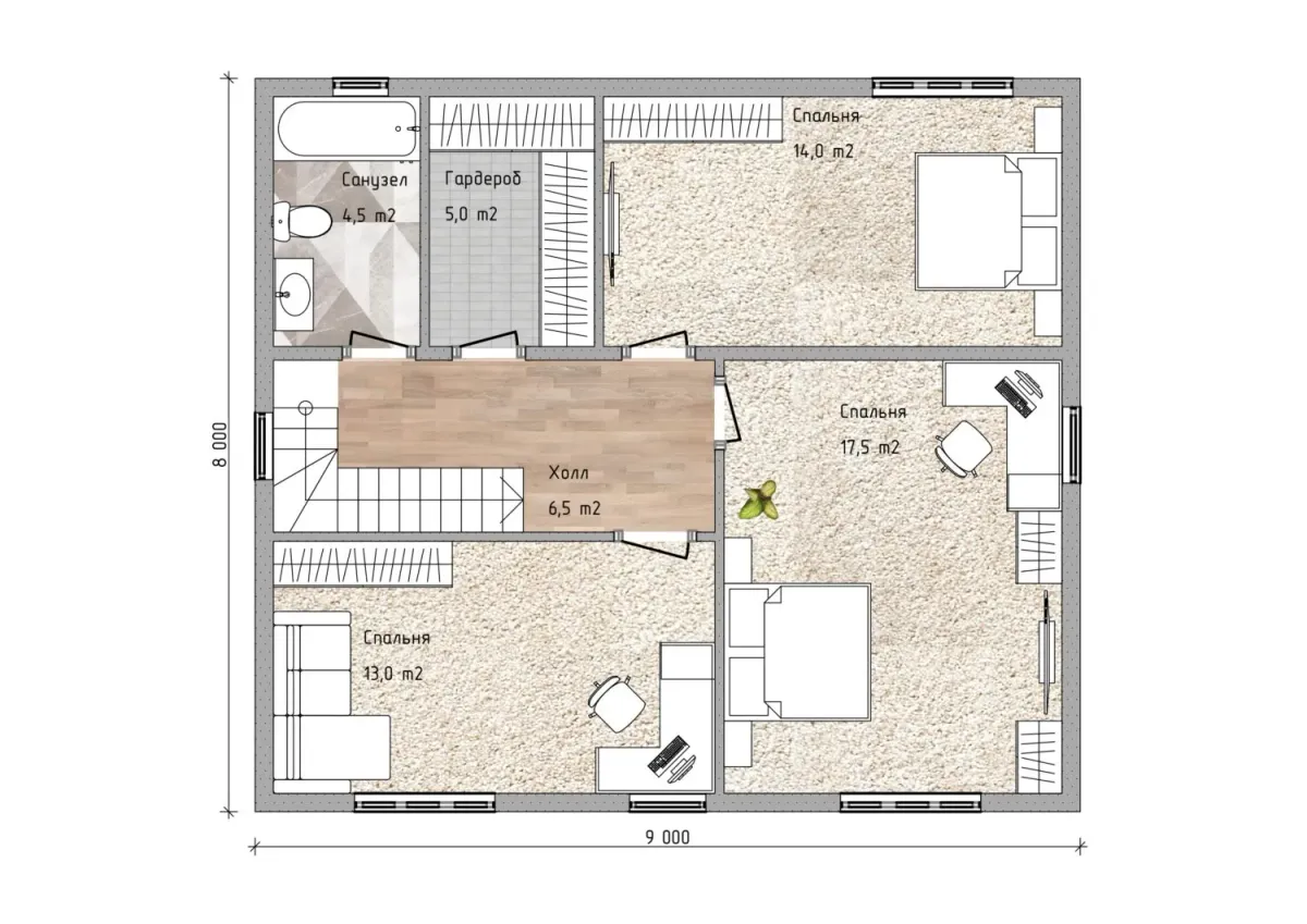 Каркасный дом «ИС-60 Август L» 158 м² — фото 6
