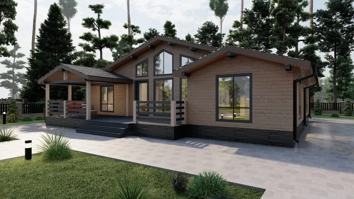 Каркасный дом «ИС-88 Смит» 171 м² — фото 2